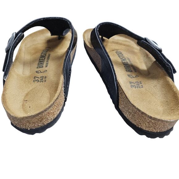 Birkenstock Gizeh Shoes Womens 6 EU37 Leather Sandals Comfortable Germany Boho - Picture 4 of 6